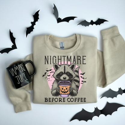 Nightmare Before Coffee Halloween Sweatshirt