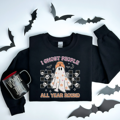 I Ghost People Halloween Sweatshirt