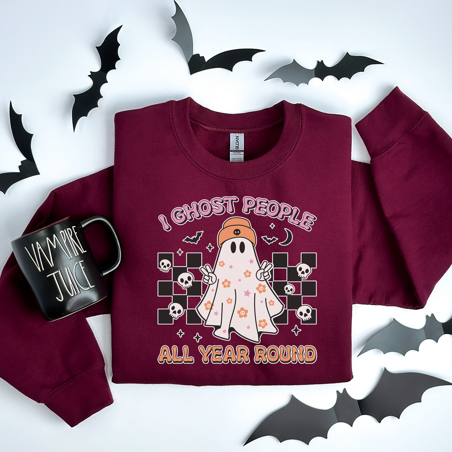 I Ghost People Halloween Sweatshirt