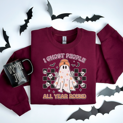 I Ghost People Halloween Sweatshirt
