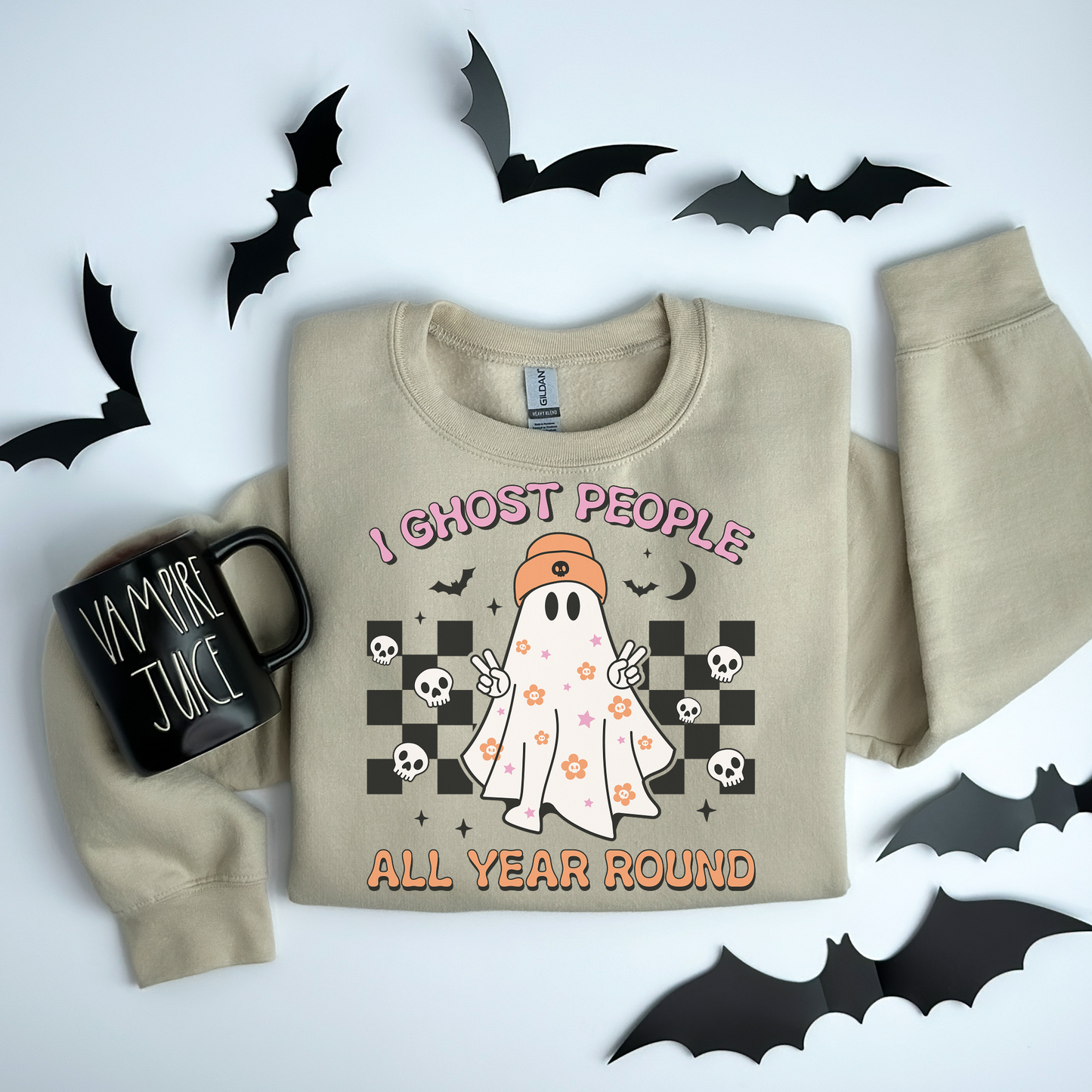 I Ghost People Halloween Sweatshirt