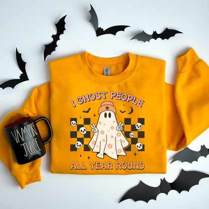 I Ghost People Halloween Sweatshirt