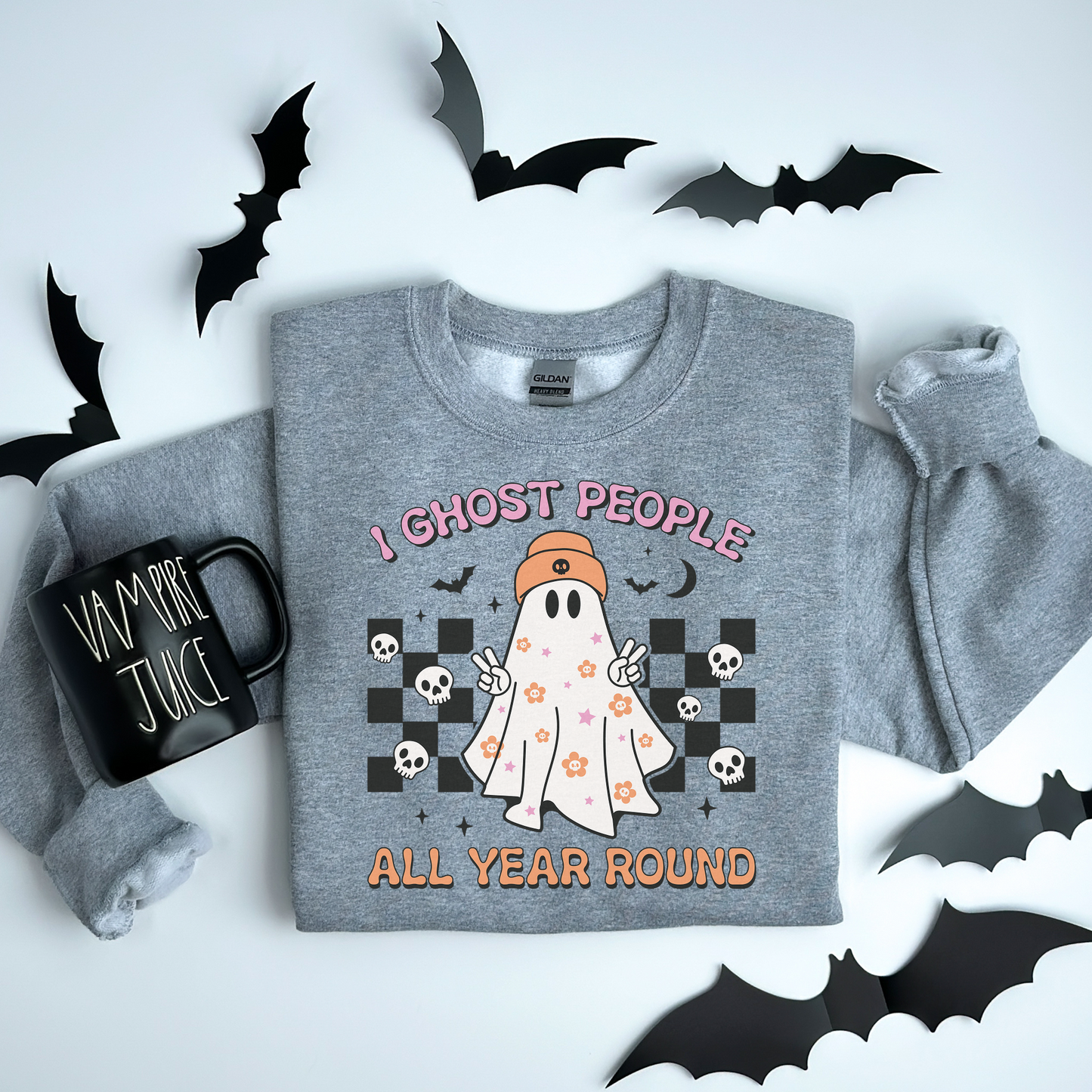 I Ghost People Halloween Sweatshirt
