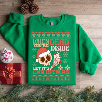 Dead Inside Christmas Sweatshirt