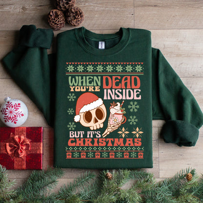 Dead Inside Christmas Sweatshirt