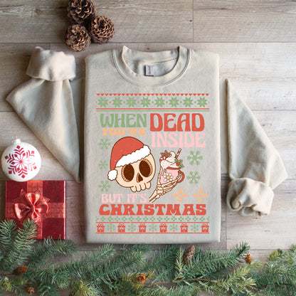 Dead Inside Christmas Sweatshirt
