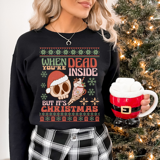Dead Inside Christmas Sweatshirt