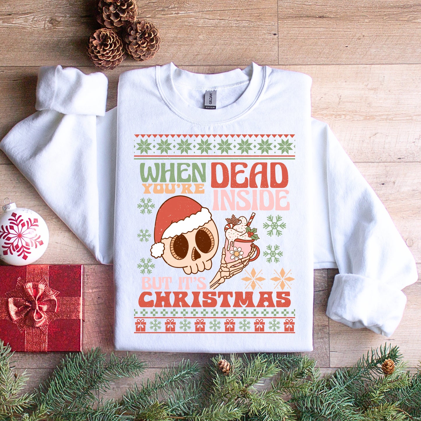 Dead Inside Christmas Sweatshirt