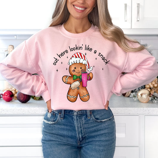 Gingerbread Snack Christmas Sweatshirt