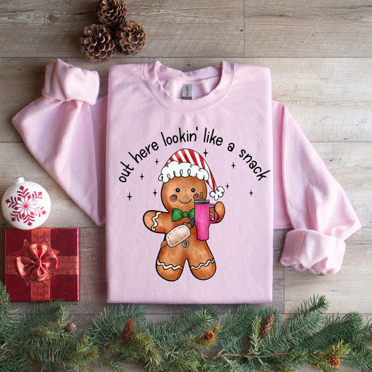 Gingerbread Snack Christmas Sweatshirt