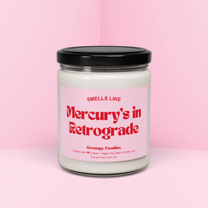 Mercury's in Retrograde Candle