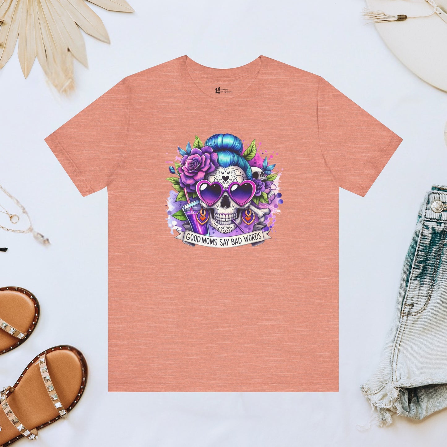 Good Moms Say Bad Words Skeleton Tee
