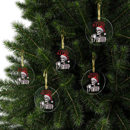 Staying Alive Skeleton Ornament