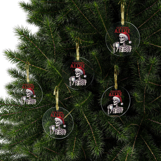 Staying Alive Skeleton Ornament