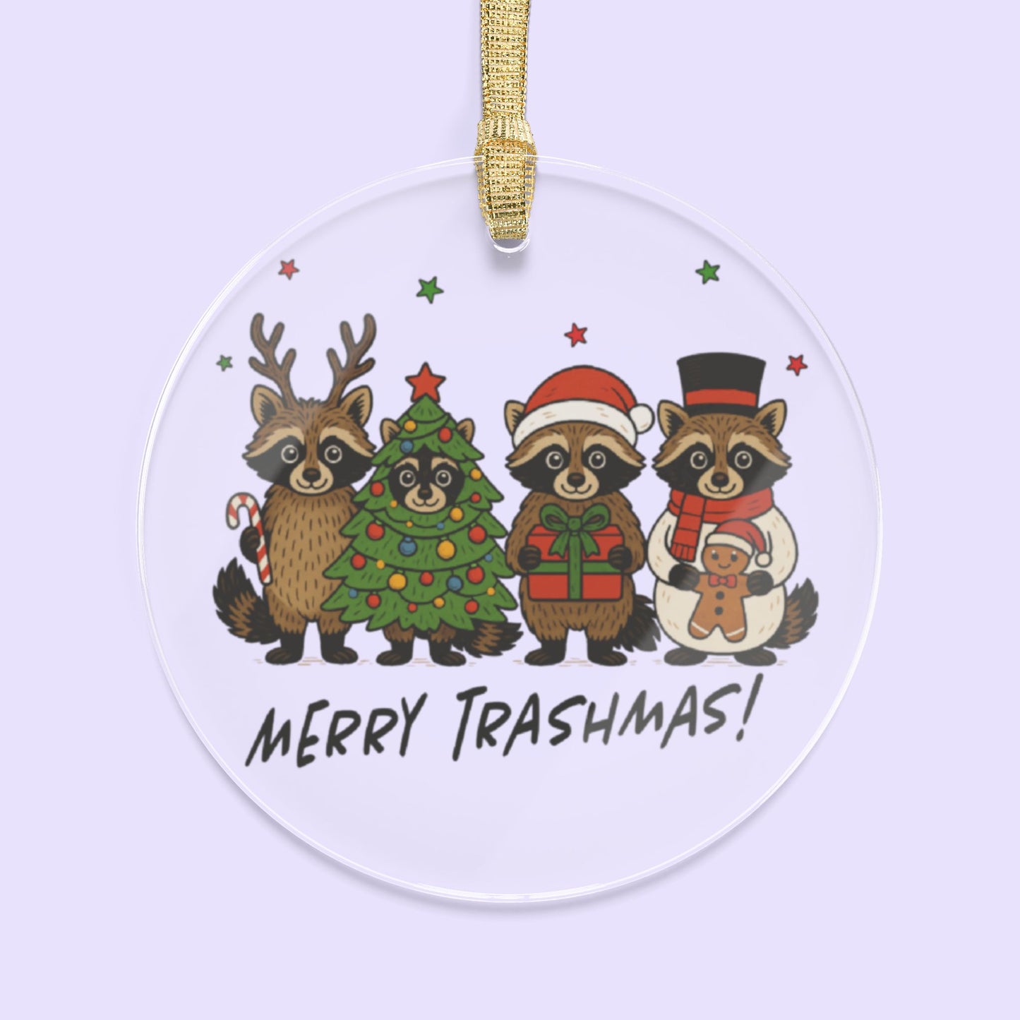 Merry Trashmas Christmas Ornament