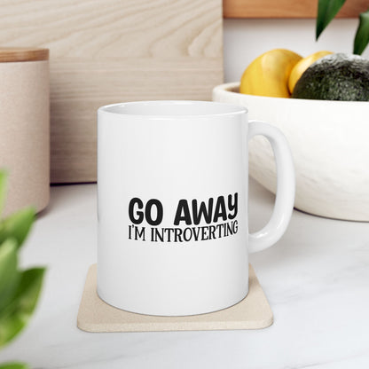 Go Away I'm Introverting Mug