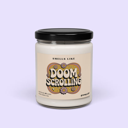 Smells Like Doom Scrolling Candle