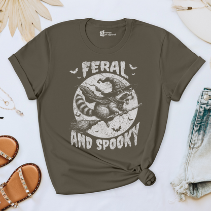 Feral & Spooky Raccoon Tee