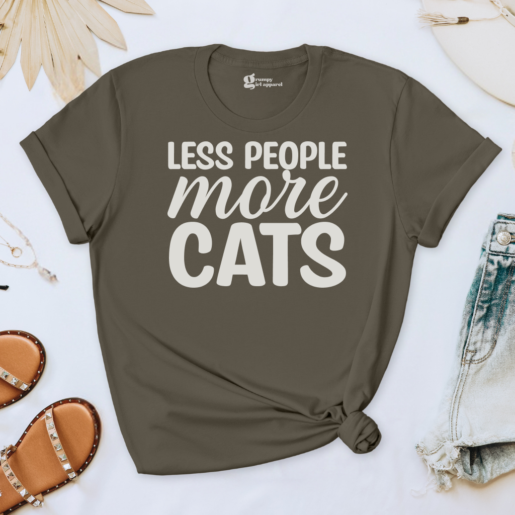 Less People More Cats Tee