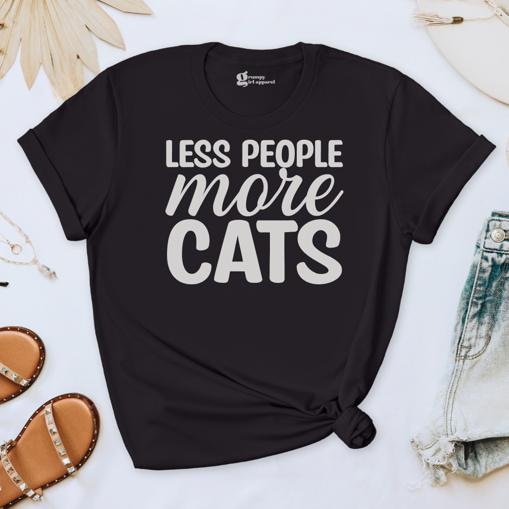 Less People More Cats Tee