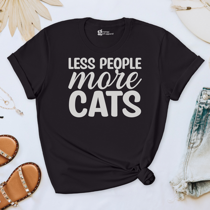 Less People More Cats Tee
