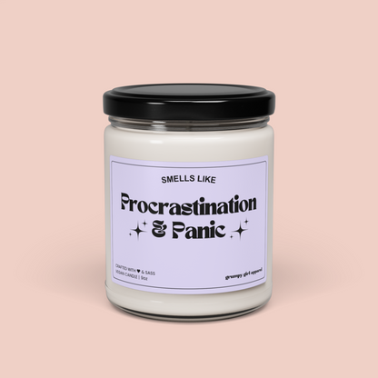 Smells Like Procrastination & Panic Candle