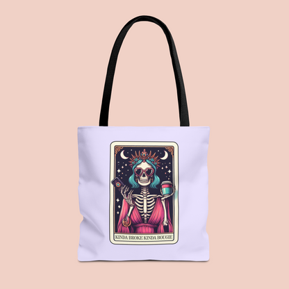 Kinda Broke Kinda Bougie Tarot Card Tote