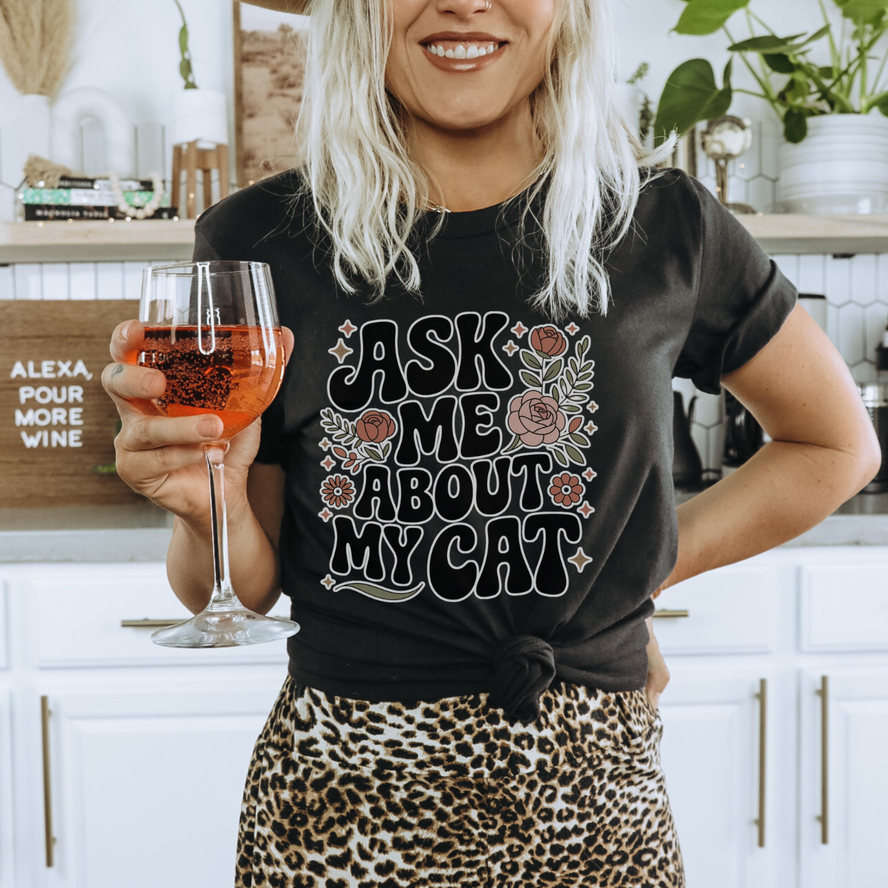 Ask Me About My Cat Tee