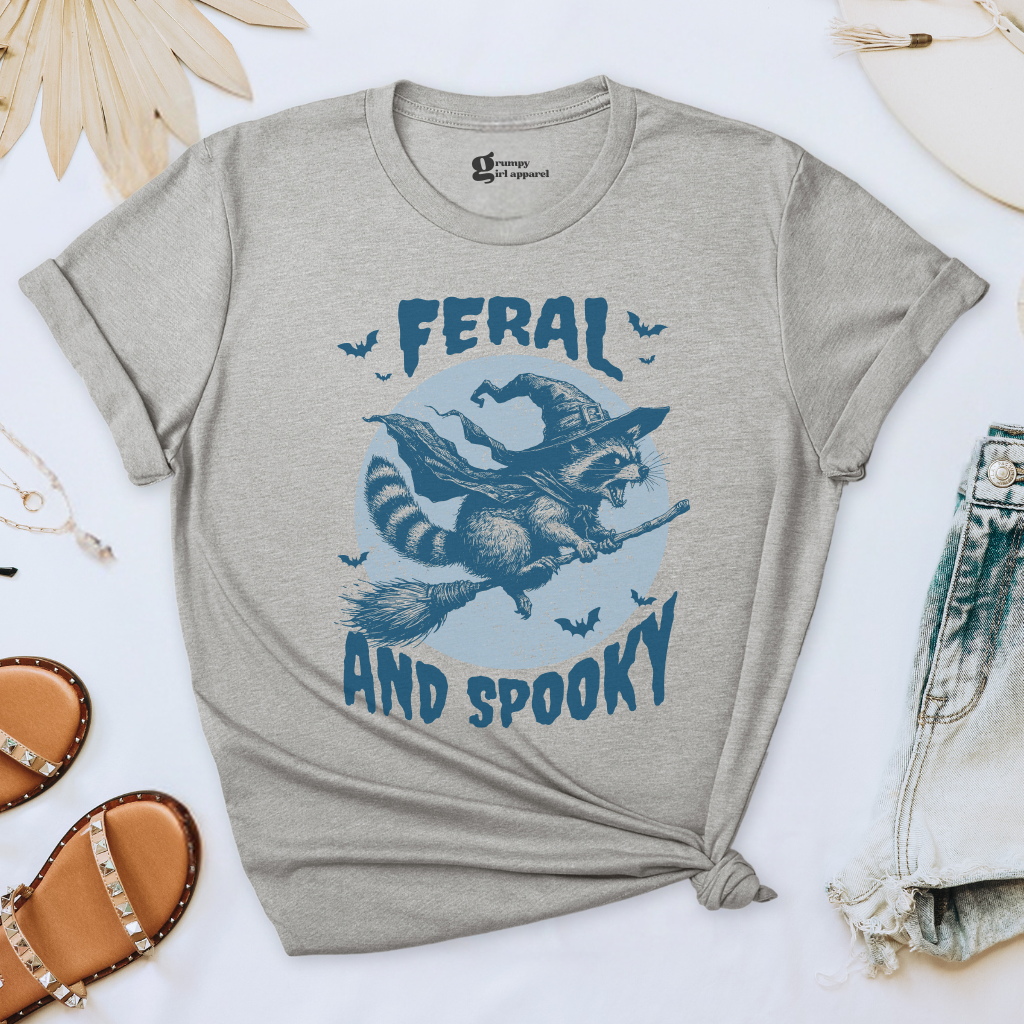 Feral & Spooky Raccoon Tee