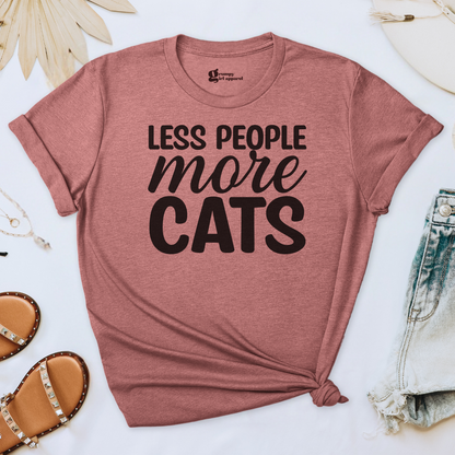 Less People More Cats Tee
