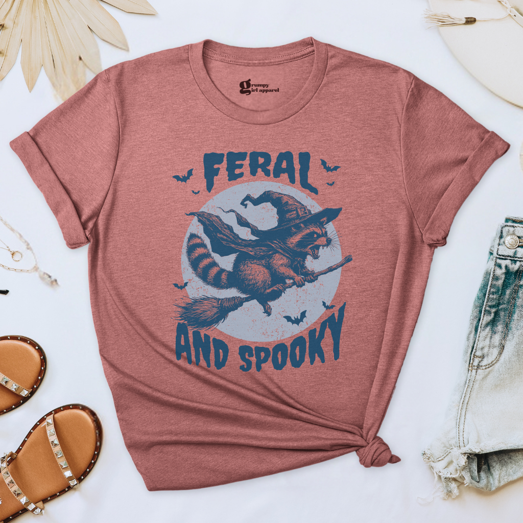 Feral & Spooky Raccoon Tee