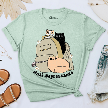 Antidepressants Cat Mom Tee