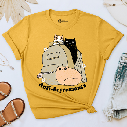 Antidepressants Cat Mom Tee