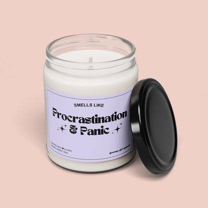 Smells Like Procrastination & Panic Candle