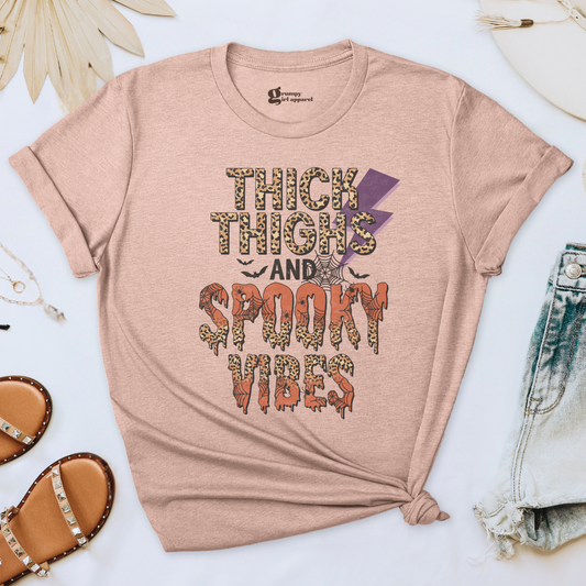 Thick Thighs and Spooky Vibes Tee