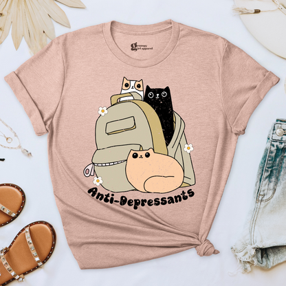 Antidepressants Cat Mom Tee