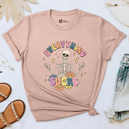 Everything Sucks Skeleton Tee