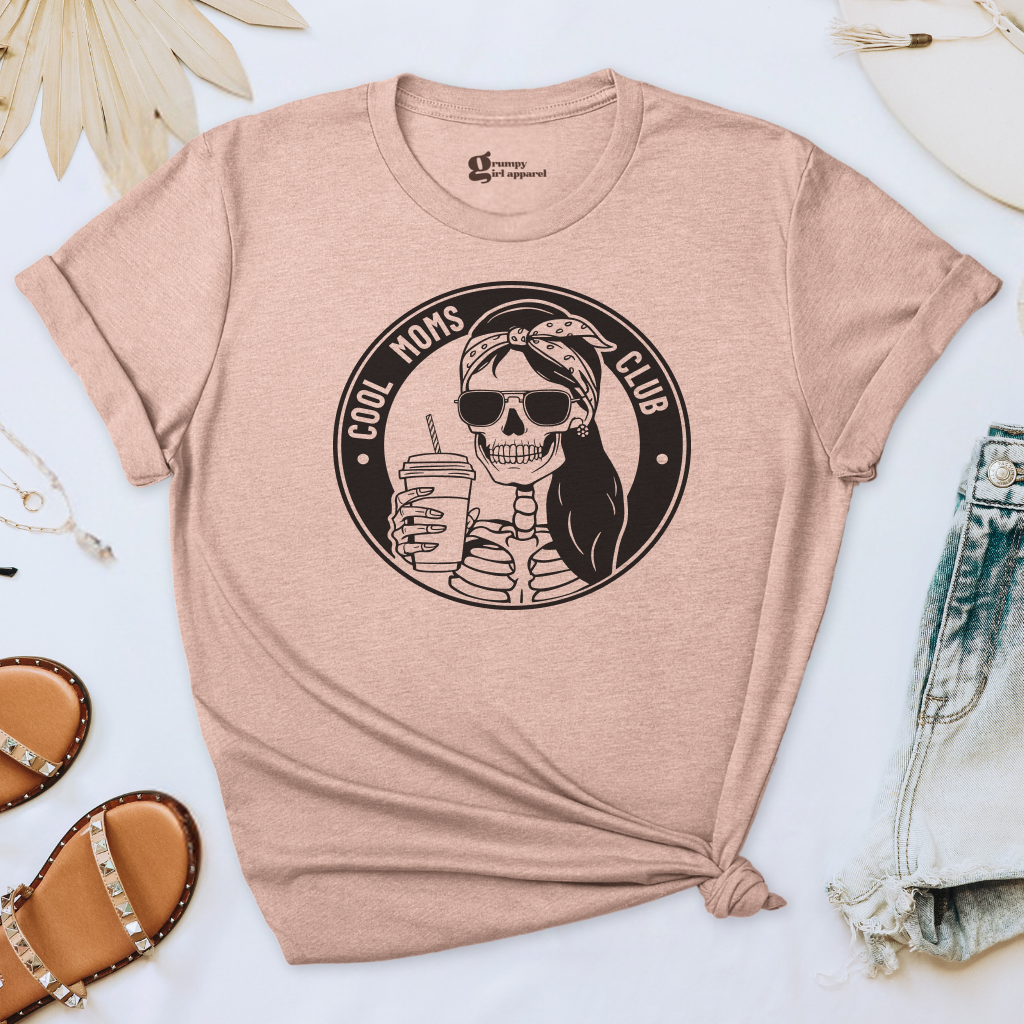 Cool Moms Club Skeleton Tee