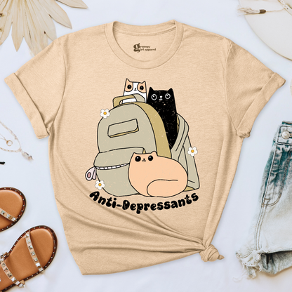 Antidepressants Cat Mom Tee