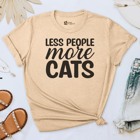 Less People More Cats Tee