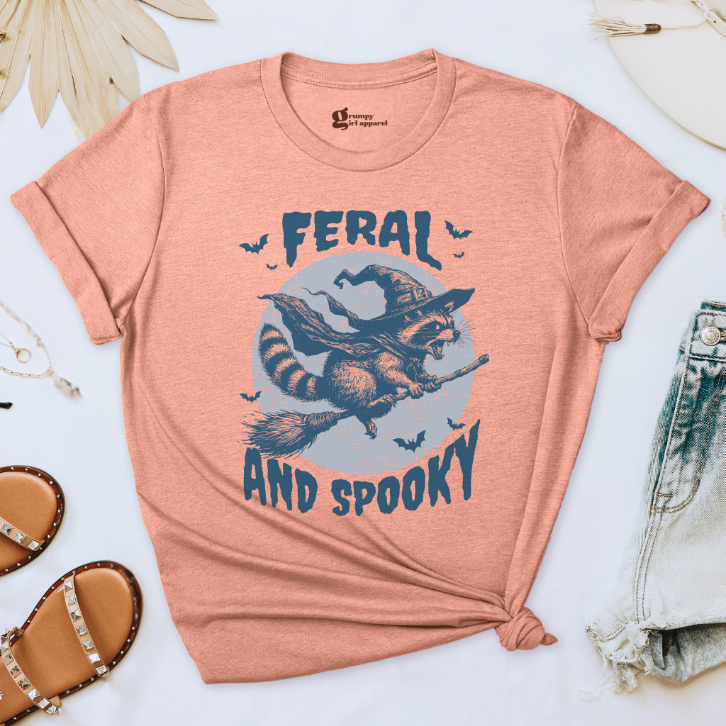 Feral & Spooky Raccoon Tee