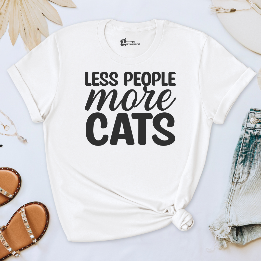 Less People More Cats Tee