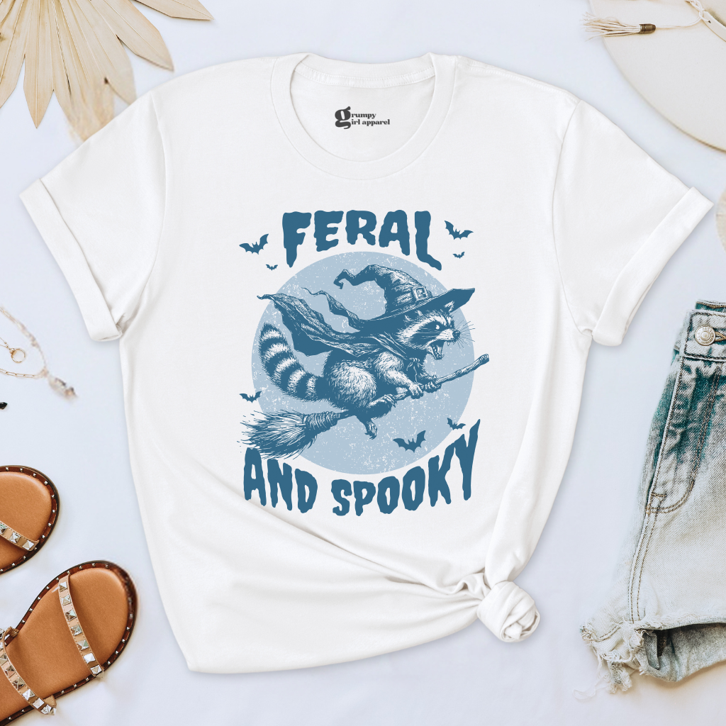 Feral & Spooky Raccoon Tee