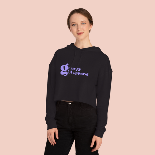 Grumpy Girl Cropped Hoodie