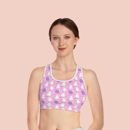 Groovy Ghosts Sports Bra